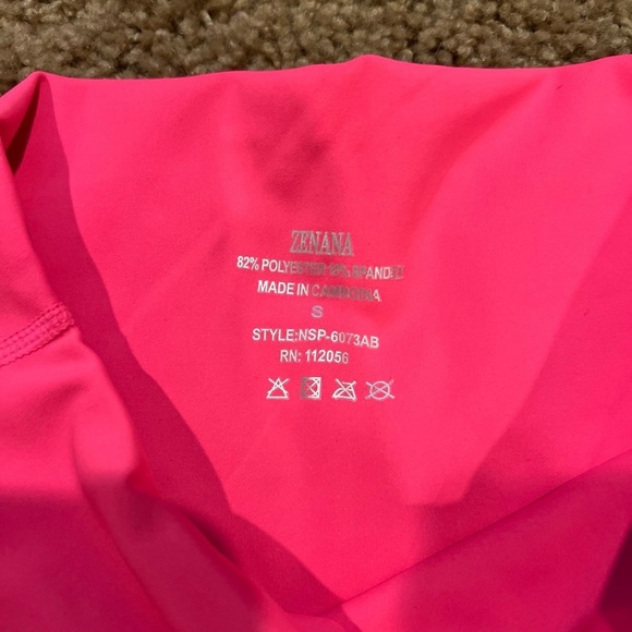 Zenana high waisted active bike shorts Spandex - Picture 6 of 6